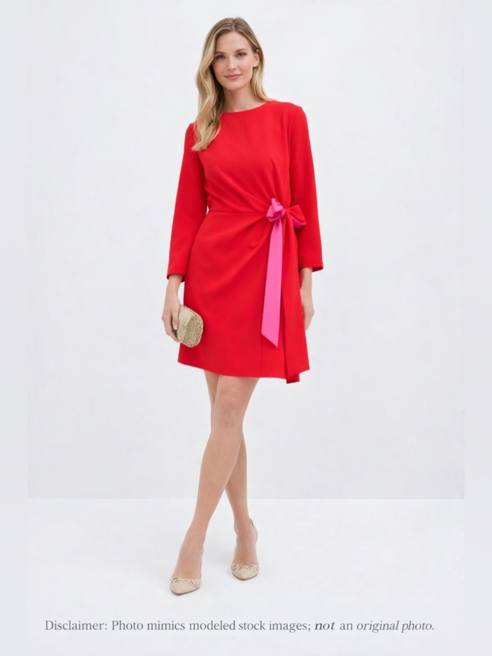 Tuckernuck Sienna Mini Wrap Dress Poppy Hot Pink Tie NWT S Date Night Wedding